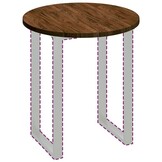 vidaXL Tafelblad Massief Eikenhout Lichtbruin Ø 70 cm - 40% Korting!