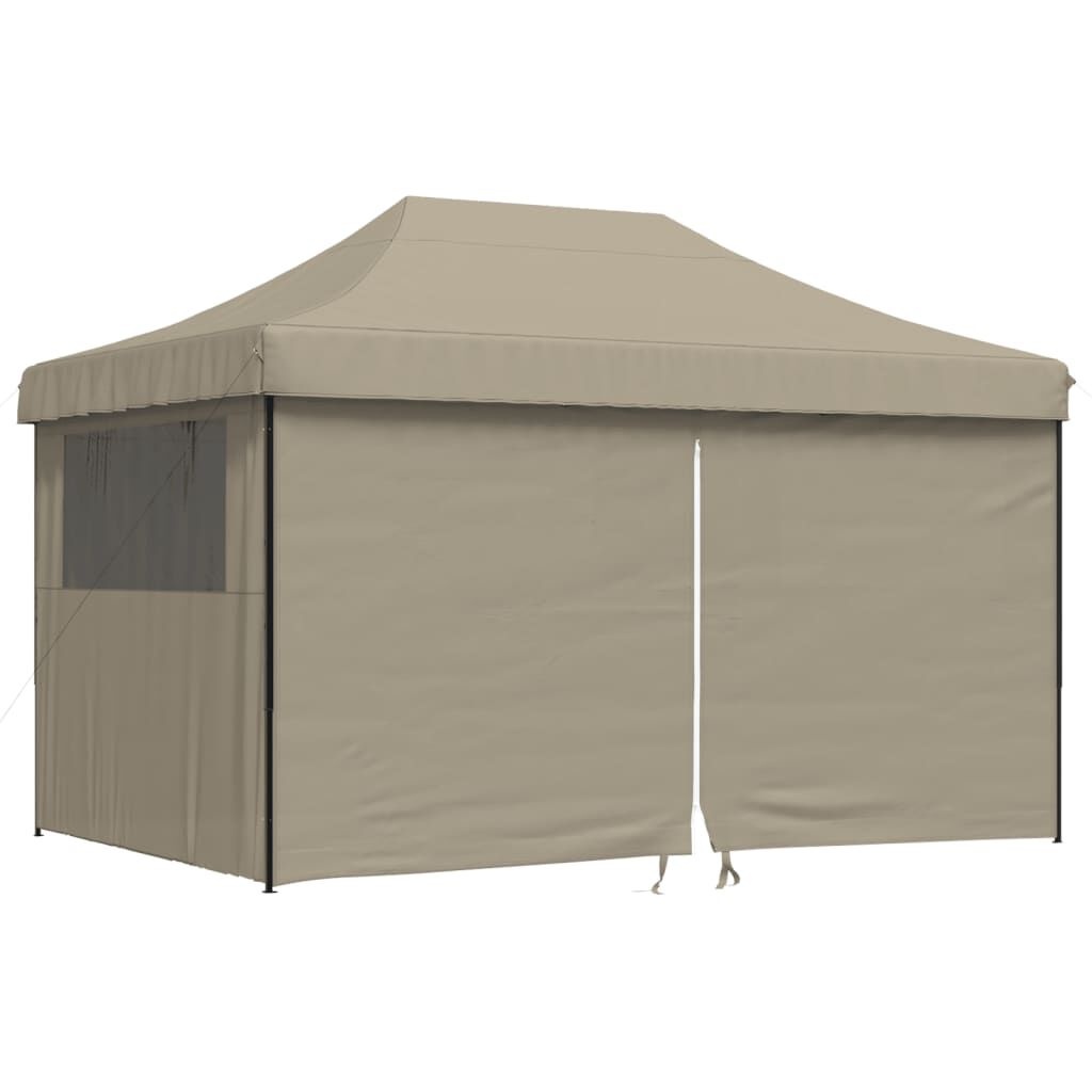 vidaXL Partytent Pop-up Taupe - 40% Korting