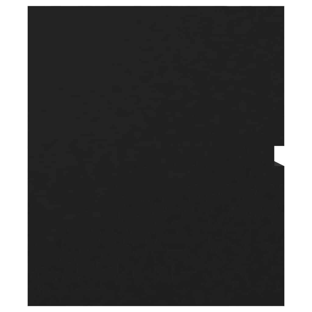 VidaXL Wastafelkast Zwart Bewerkt Hout - 55% Korting!