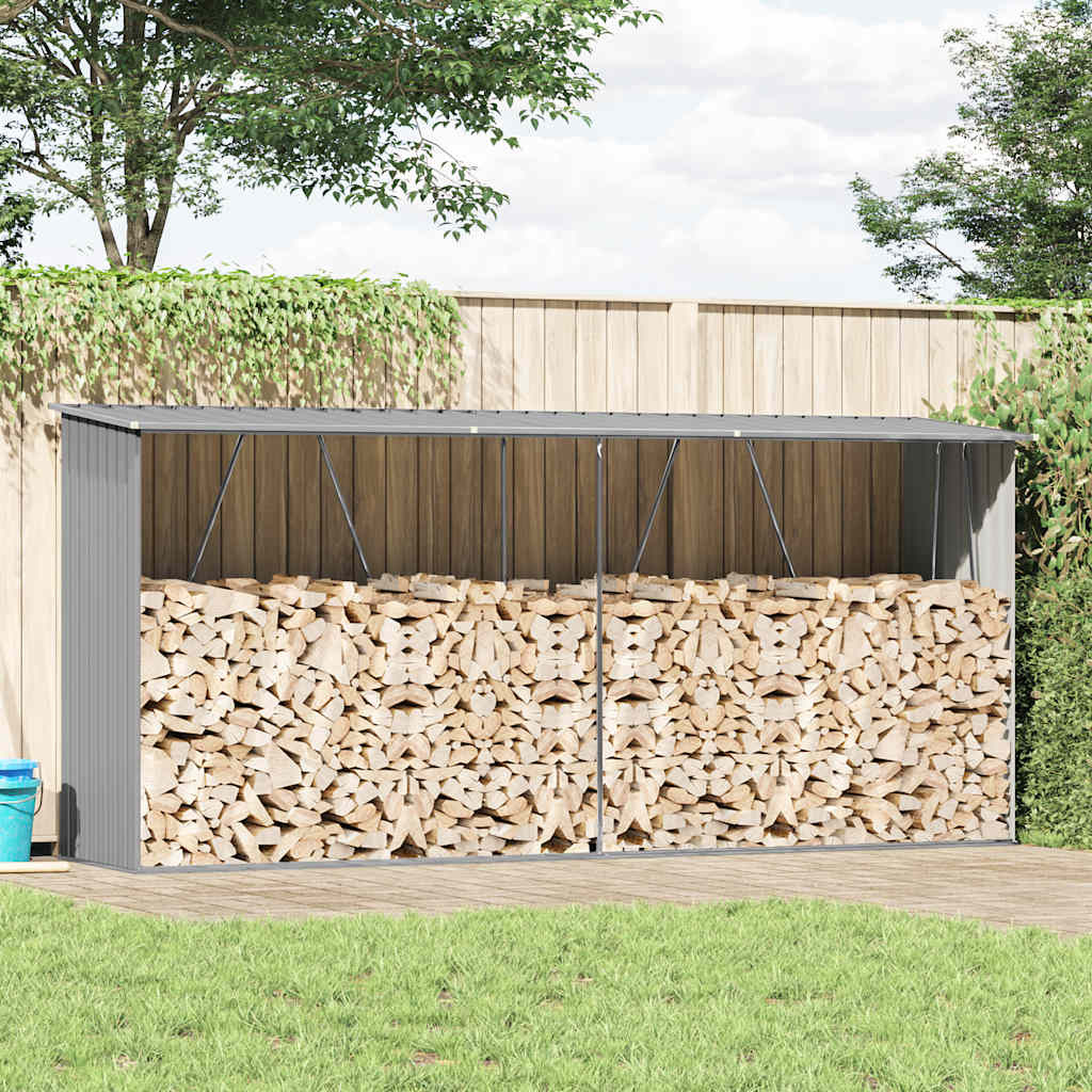 vidaXL Haardhoutschuur 330x84x152 cm - 60% Korting