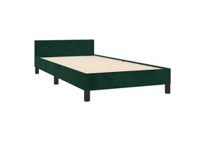 vidaXL Bedframe 90x200 cm Fluweel Donkergroen - Nu 55% Korting!
