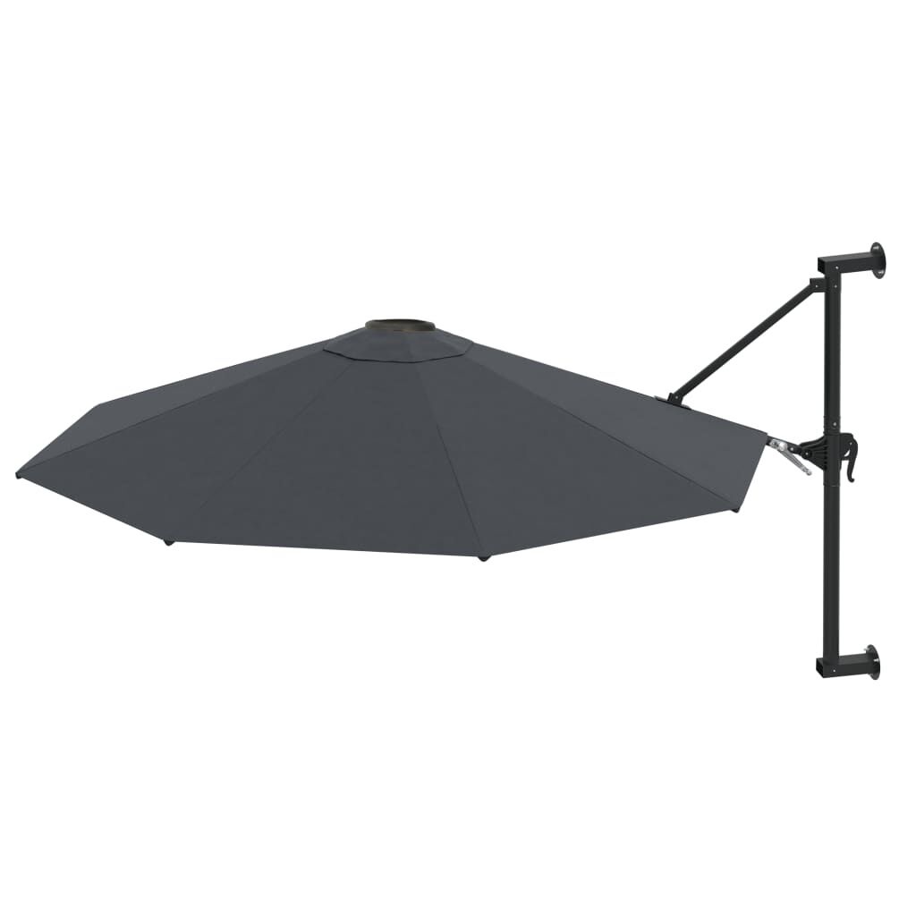 vidaXL Wandparasol Antraciet 300cm - 61% Korting