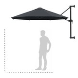 vidaXL Wandparasol Antraciet 300cm - 61% Korting