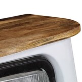 vidaXL Dressoir Vrachtwagen Massief Mangohout Wit - 55% Korting!