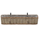 vidaXL Balkonbakken Wicker 2 st. 80cm - 55% Korting!
