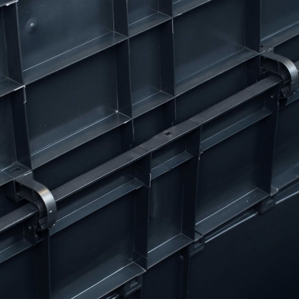 vidaXL Opbergkist 320 L Zwart | 40% Korting