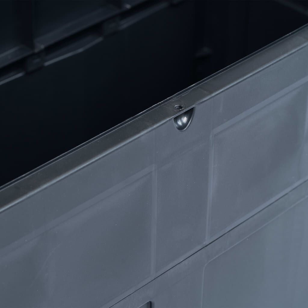 vidaXL Opbergkist 320 L Zwart | 40% Korting