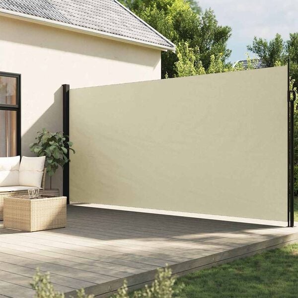 vidaXL Uittrekbaar Windscherm 200x600 cm Crème - 51% Korting!