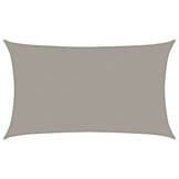 vidaXL Zonnezeil Rechthoekig 5x8m HDPE Lichtgrijs - 62% Korting!