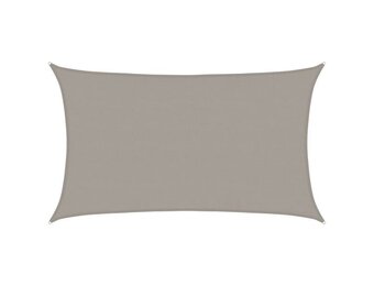 vidaXL Zonnezeil Rechthoekig 5x8m HDPE Lichtgrijs - 62% Korting!