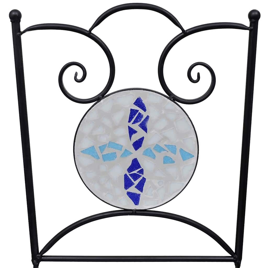 vidaXL Bistrostoelen Inklapbaar - 2 St. Keramiek Blauw/Wit (65% Korting)