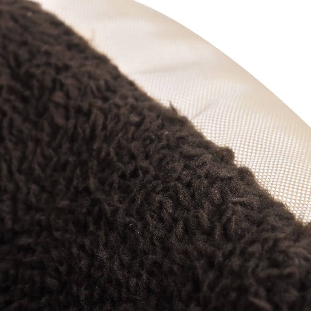 vidaXL Hondenmand met kussen - M - Beige/Bruin - 40% Korting