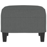 VidaXL Voetenbank 60x50x41 cm Stof Donkergrijs - 40% Korting!