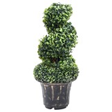 vidaXL Buxus Kunstplant Spiraal 59cm Groen - 40% Korting