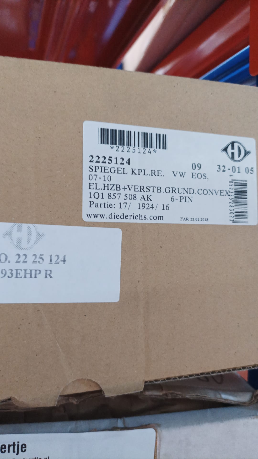 40% Korting: Buitenspiegel Rechts VW Eos (2006-2015) - Klaar om te Spuiten