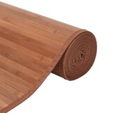 vidaXL Vloerkleed Bamboe Bruin 70x100 cm - Nu 40% Korting!