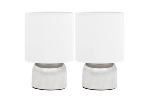 vidaXL Tafellampen 2 st E14 Wit - 40% Korting