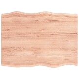 vidaXL Eikenhouten Tafelblad met Natuurlijke Rand - 80x60x2cm - 40% Korting!