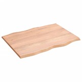 vidaXL Eikenhouten Tafelblad met Natuurlijke Rand - 80x60x2cm - 40% Korting!