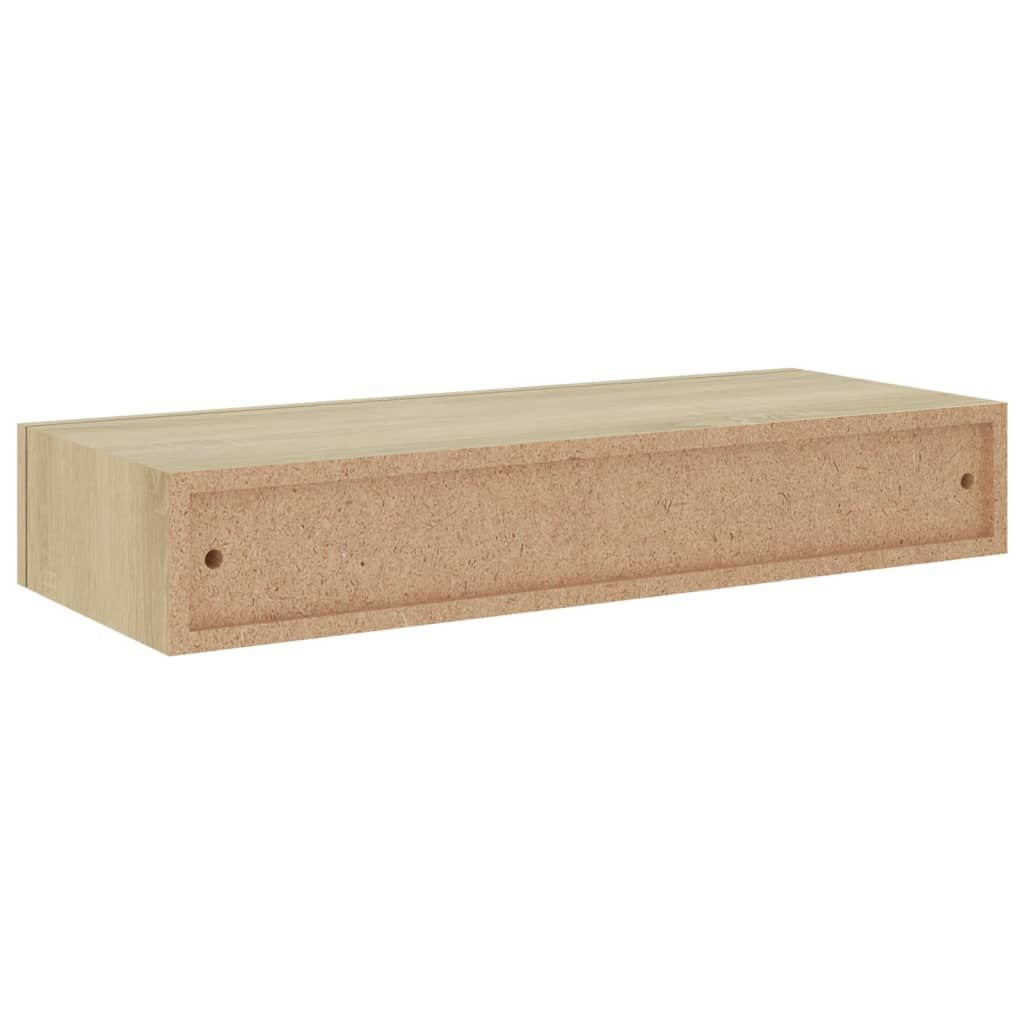 viaXL Wandschap met lade (Eikenkleurig) - 40% Korting