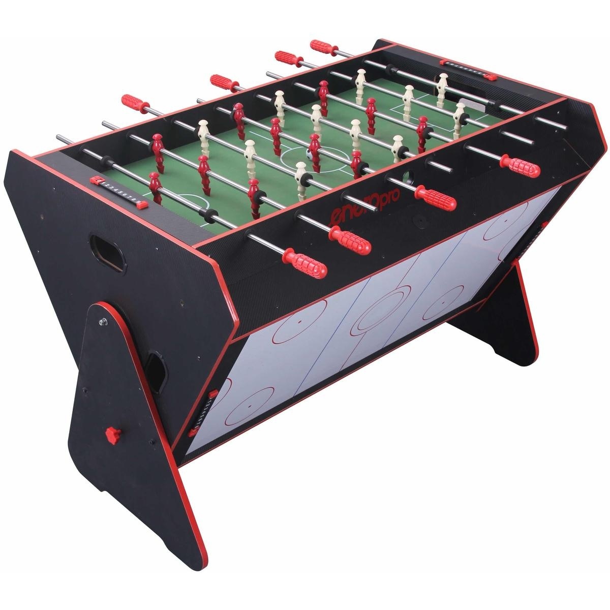 Multi Speeltafel 3-in-1: Biljart, Voetbal & Airhockey - 40% Korting!