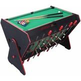 Multi Speeltafel 3-in-1: Biljart, Voetbal & Airhockey - 40% Korting!