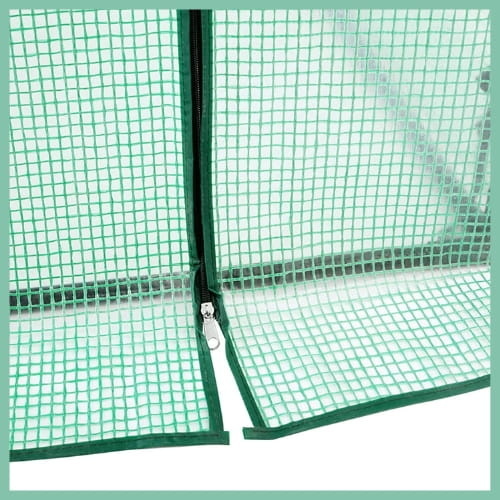 Tunnelkas folie 4.5x2x2m - UV-bestendig met horren | 40% Korting