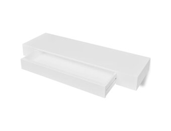 vidaXL Wandschap met Lade | MDF Wit | -35%