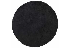 Hoogpolig vloerkleed NAVARRA 240x240 cm Zwart - 40% Korting