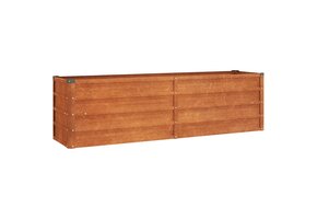 vidaXL Verhoogde Plantenbak Cortenstaal 160x40x45 cm - 55% Korting