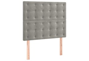 vidaXL Hoofdborden Fluweel Lichtgrijs - 40% Korting!