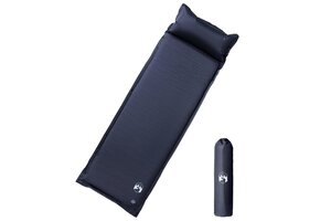 vidaXL Kampeermatras Zelfopblazend 1-persoons Grijs - 40% Korting!