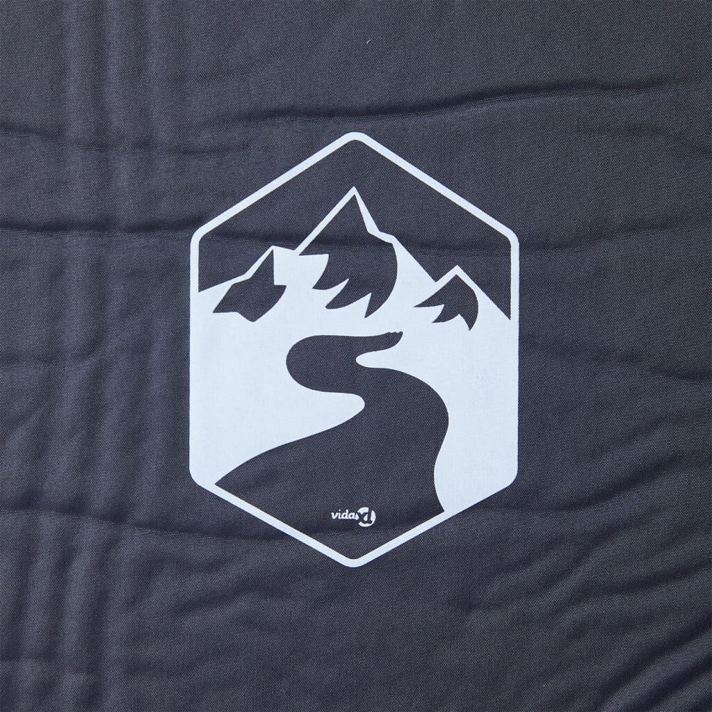 vidaXL Kampeermatras Zelfopblazend 1-persoons Grijs - 40% Korting!