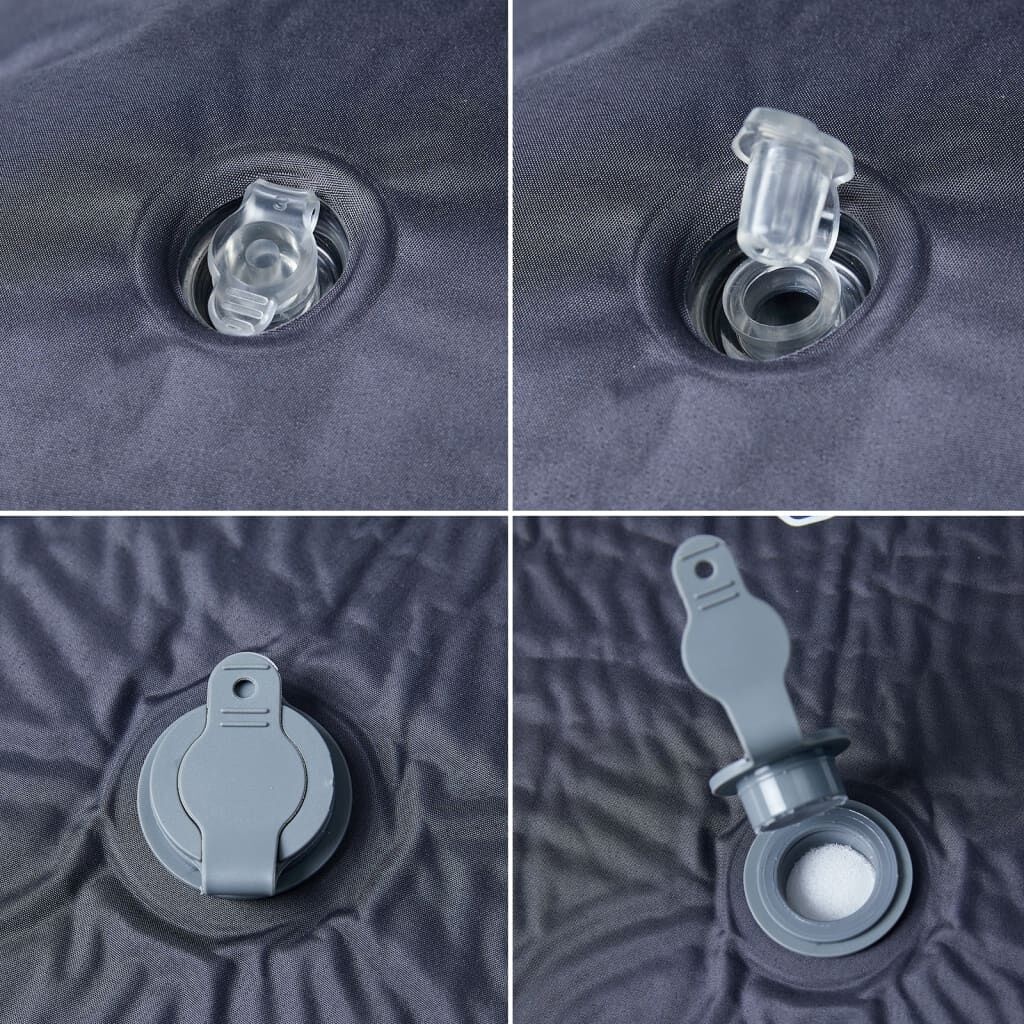 vidaXL Kampeermatras Zelfopblazend 1-persoons Grijs - 40% Korting!