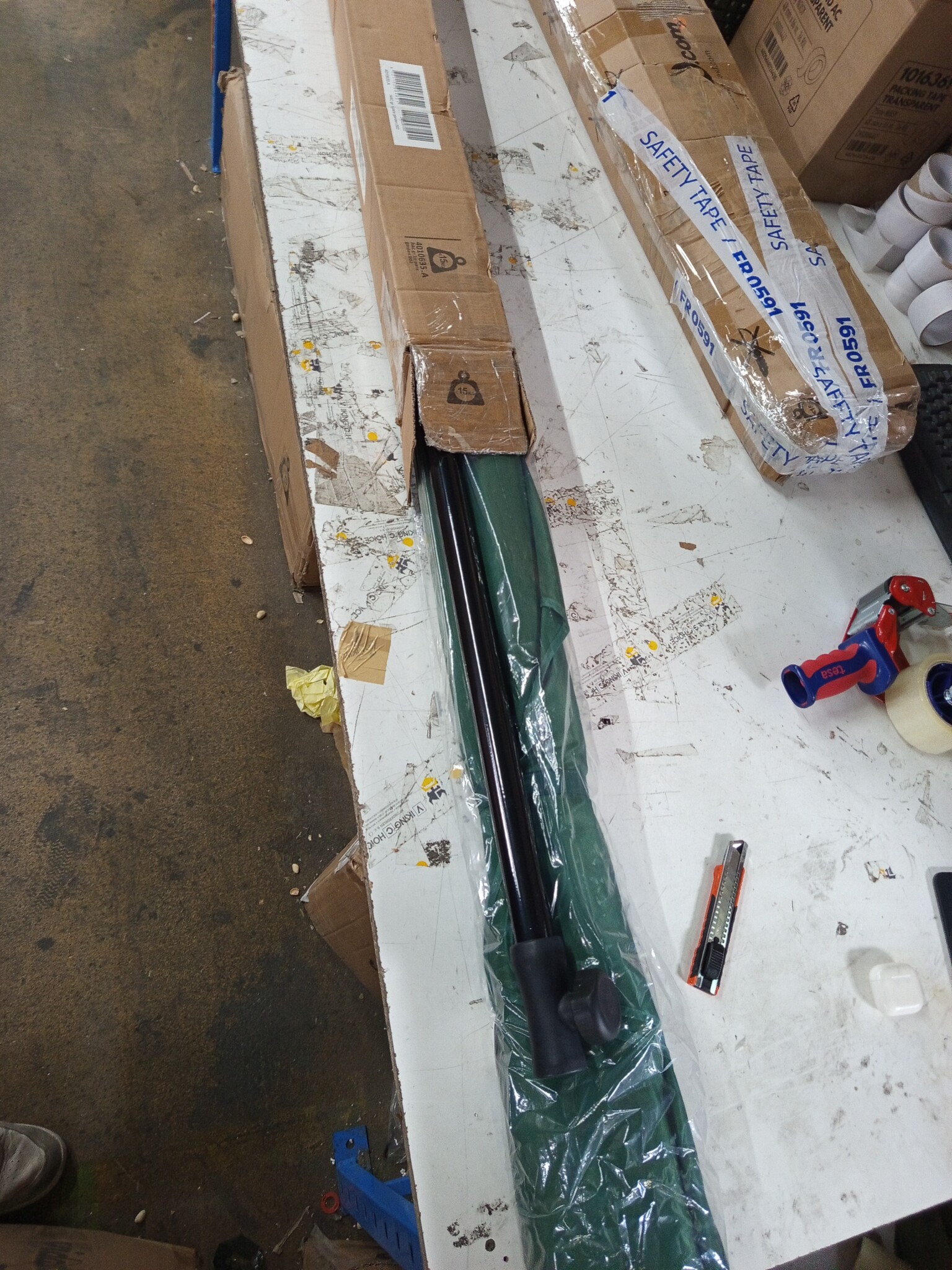 vidaXL Strandparasol 200x125 cm groen - 64% Korting!