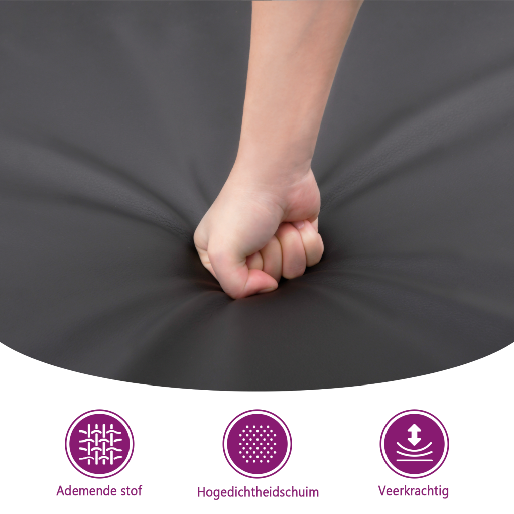 vidaXL Voetenbank Crème Kunstleer - 40% Korting