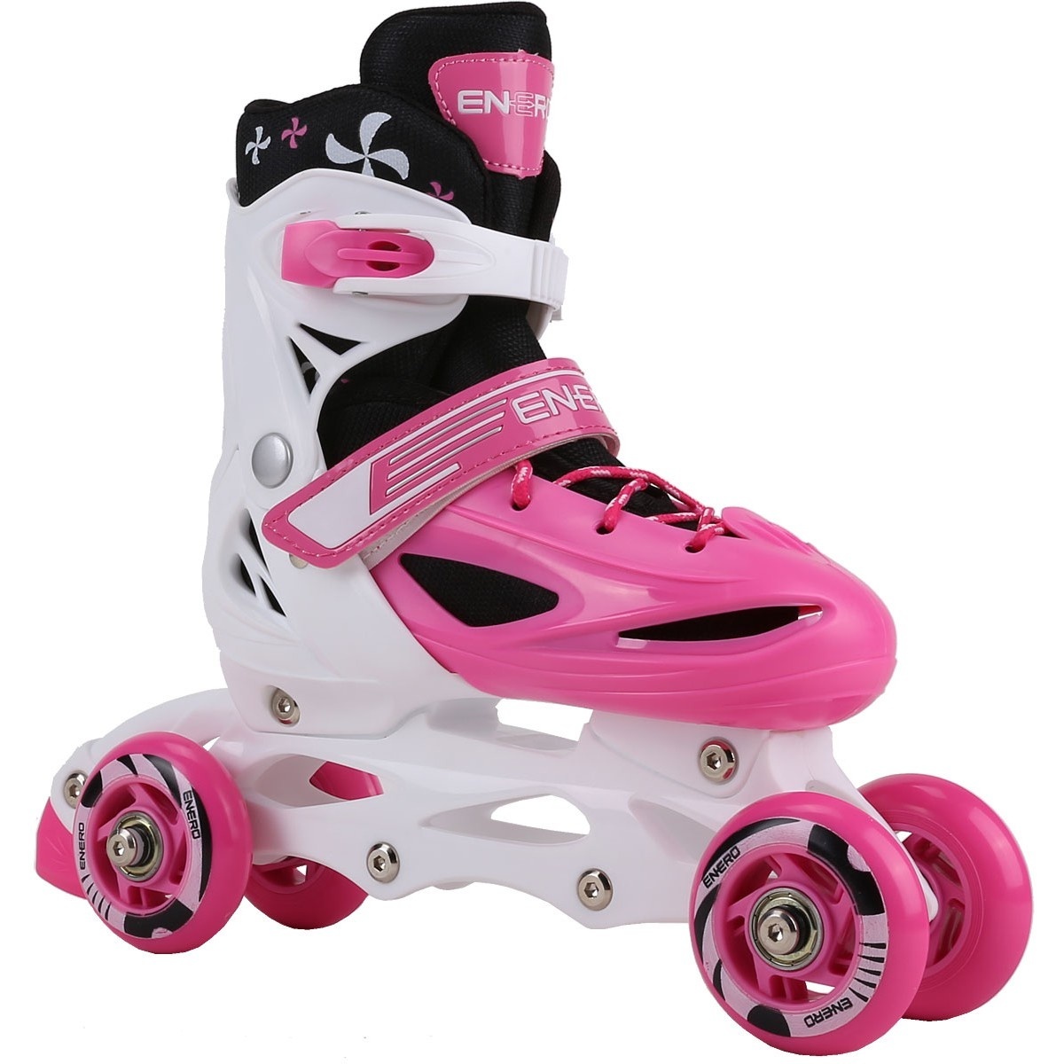 40% Korting! Enero 4-in-1 Rolschaatsen Roze (Maat 34-37) - Veelzijdig Plezier