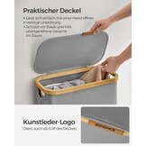 SONGMICS Slimme Was M/Deksel & Liner - 55% Korting