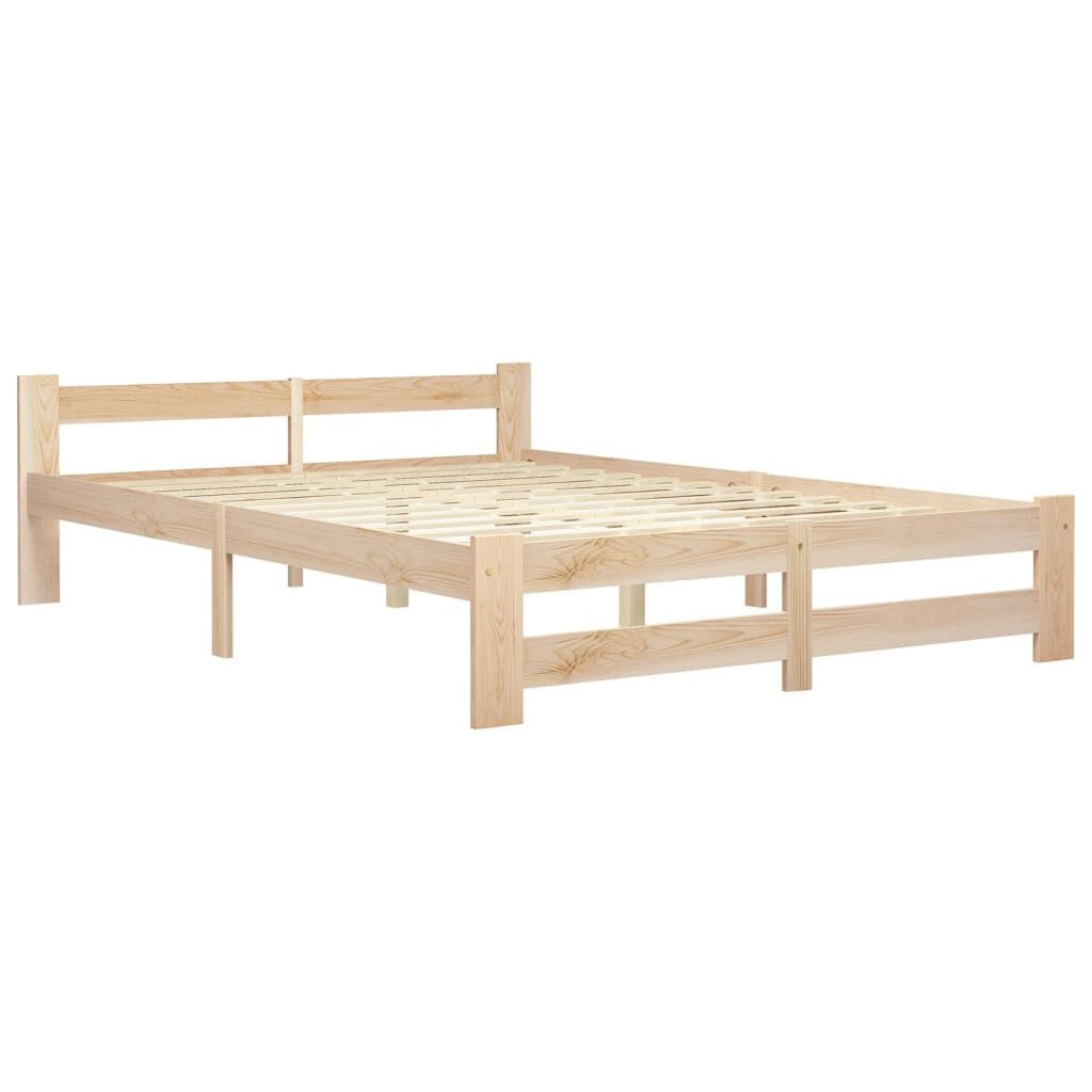 vidaXL Bedframe Grenenhout 140x200 cm - 55% Korting