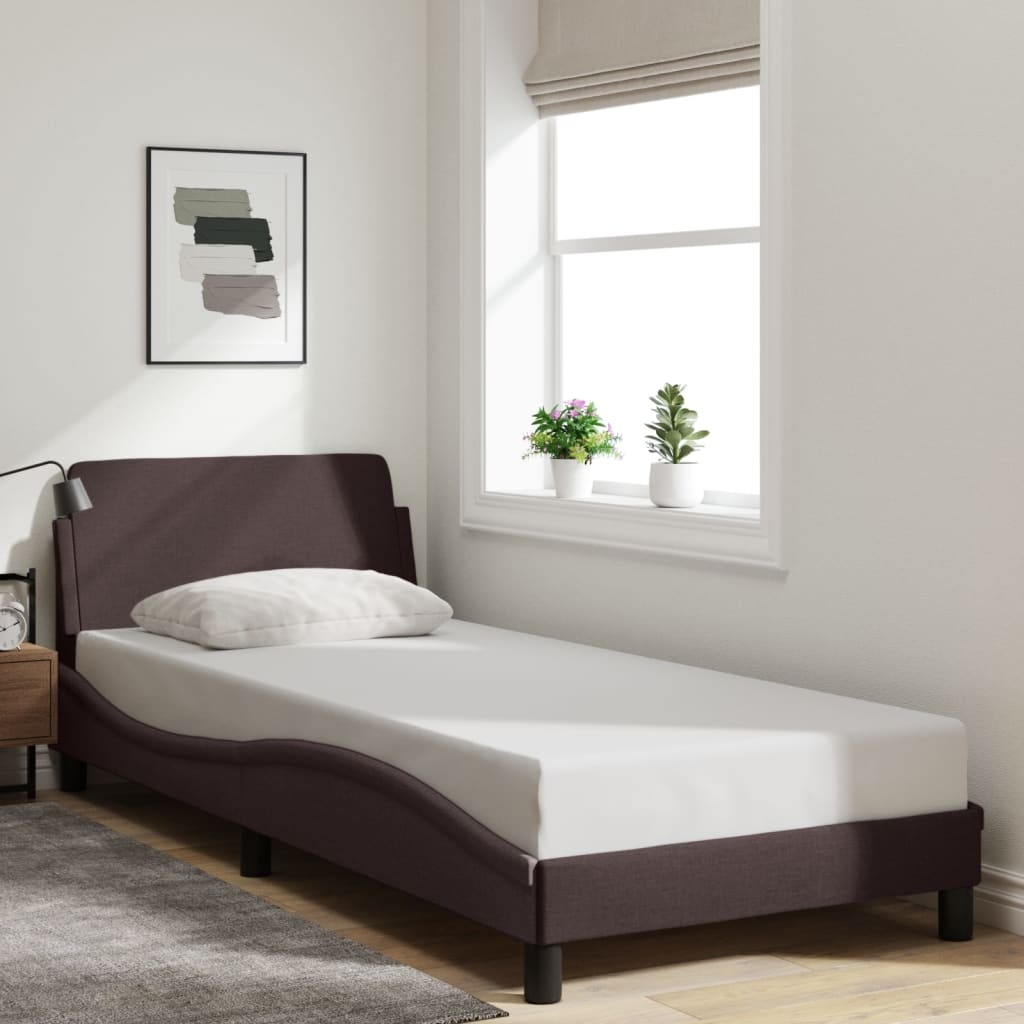 vidaXL Bedframe 90x190 cm - Donkerbruin (40% Korting!)