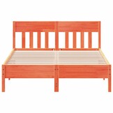 vidaXL Bedframe Grenenhout Wasbruin 140x200 cm | 40% Korting