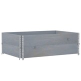vidaXL Palletopzetranden Grenenhout Grijs (2 st) - 60% Korting!