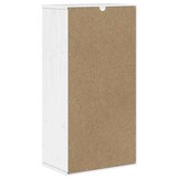 vidaXL Bijzetkast ODDA - 40x24x79 cm - Massief Grenenhout Wit - Nu 55% Korting!