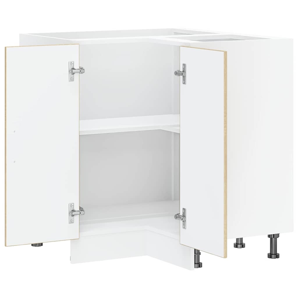 vidaXL Hoekonderkast Lucca - 40% Korting | Bewerkt Hout Sonoma Eiken