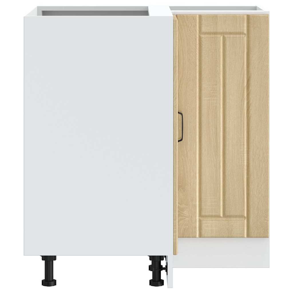 vidaXL Hoekonderkast Lucca - 40% Korting | Bewerkt Hout Sonoma Eiken