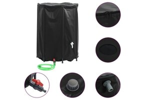 vidaXL Opvouwbare Watertank met Kraan - 1350L PVC - 42% Korting!