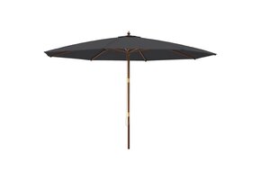 vidaXL Parasol 400x273cm Zwart - 51% Korting! (Geretourneerd)