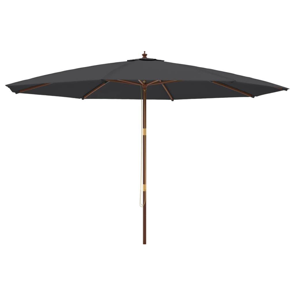 vidaXL Parasol 400x273cm Zwart - 51% Korting! (Geretourneerd)