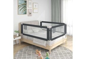 VidaXL Bedhekje Peuter 120x25 cm Donkergrijs - 46% Korting!