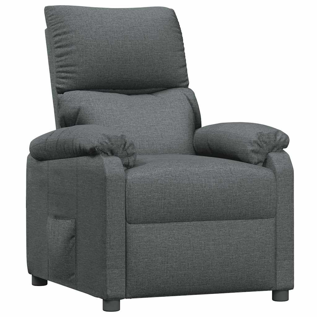 vidaXL Fauteuil Verstelbaar Stof Donkergrijs - 40% Korting!